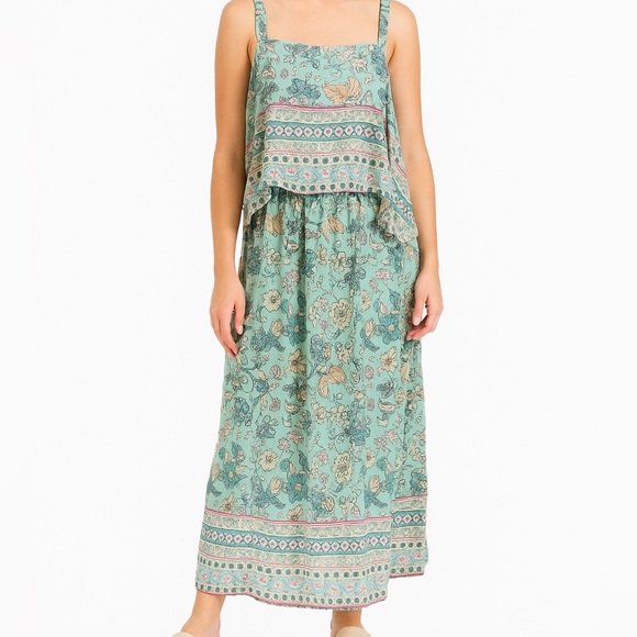 Blue Floral Bohemian Maxi Dress Size 18-20 - Picture 1 of 7
